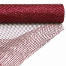 19"x 10 Yards | Wine | Polyester Hex Deco Mesh Rolls | Mesh Netting Fabric | Waffle Weave Fabric by the Yard#whtbkgd