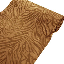 54" x 10 Yards | Taffeta Fabric Roll | Zebra Print Fabric by the Bolt | Zebra Fabric Animal Print - Gold