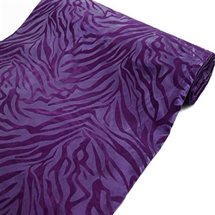 54" x 10 Yards | Taffeta Fabric Roll | Zebra Print Fabric by the Bolt | Zebra Fabric Animal Print - Purple#whtbkgd