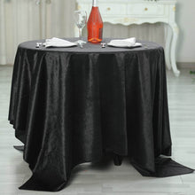 72x72Inch Black Premium Velvet Table Overlay, Square Tablecloth Topper